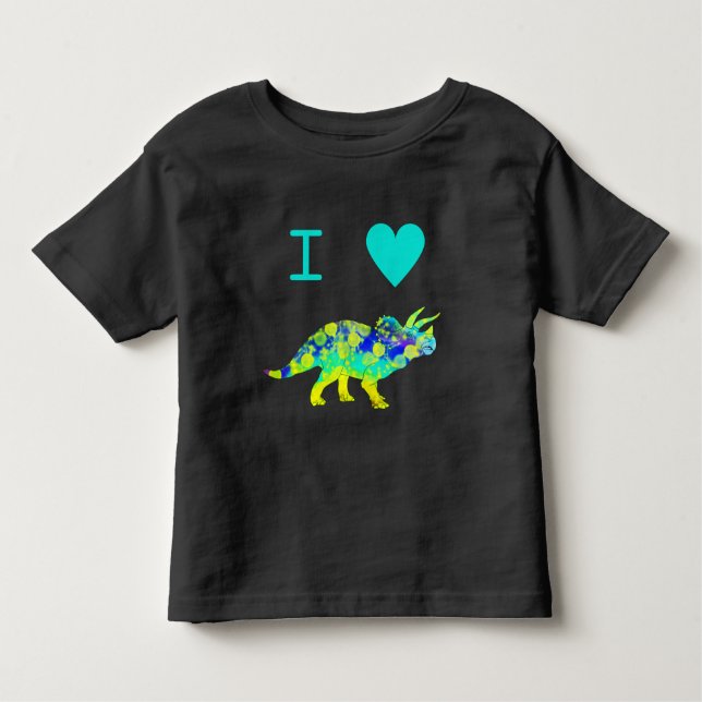Camiseta Infantil Eu adoro a citação dos dinossauros (Frente)