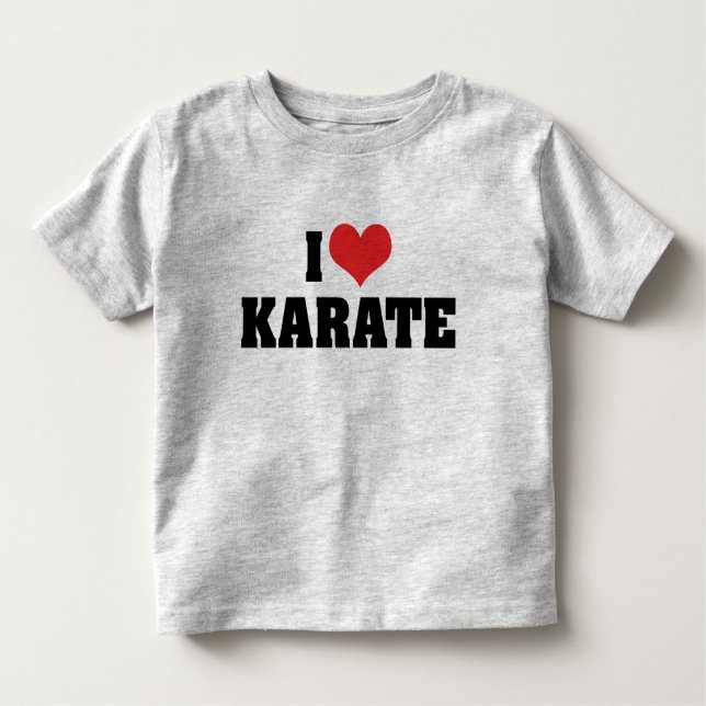 Camiseta Infantil Eu adoro Karate T-Shirt (Frente)