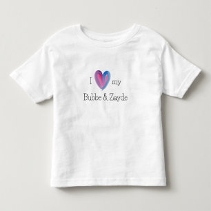 Camiseta Infantil Eu adoro o meu Bube e o Zayde T-Shirt