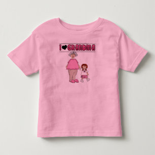 Camiseta Infantil Eu Amo A Avó Redhead Girl