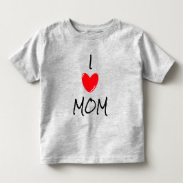 CAMISETA INFANTIL EU AMO A MÃE