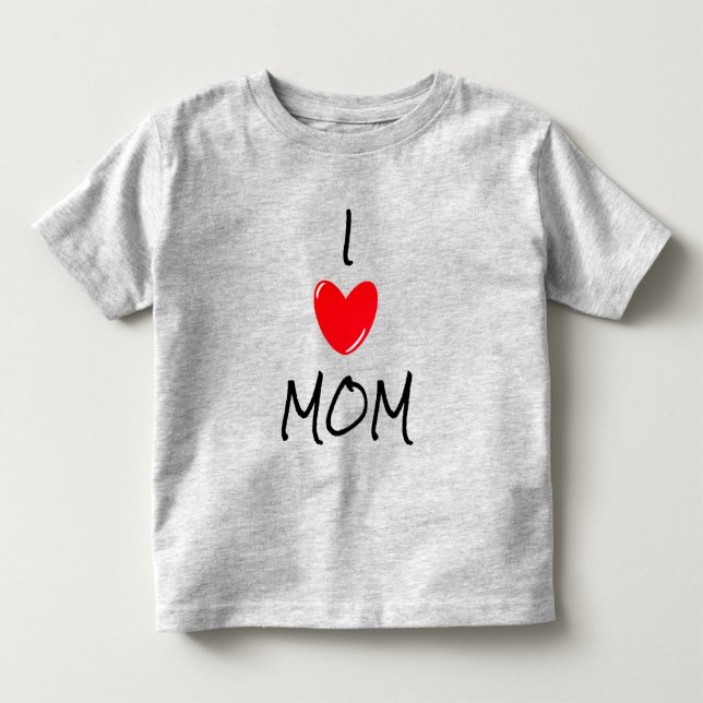 CAMISETA INFANTIL EU AMO A MÃE (Frente)