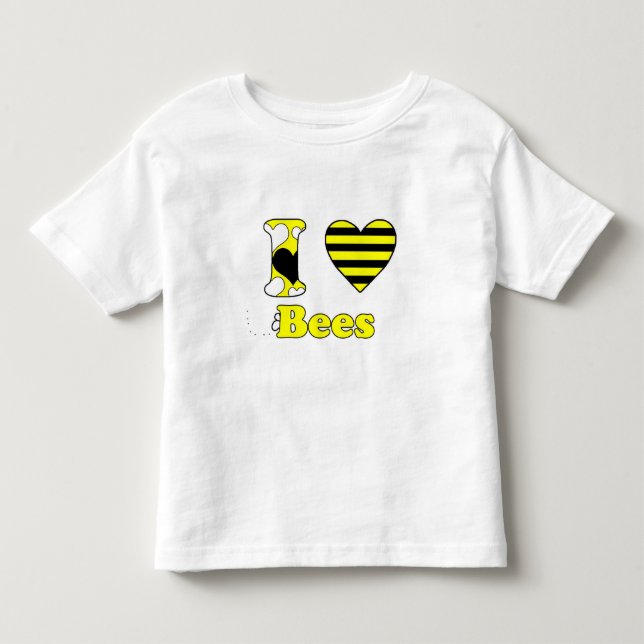 Camiseta Infantil Eu amo abelhas (Frente)