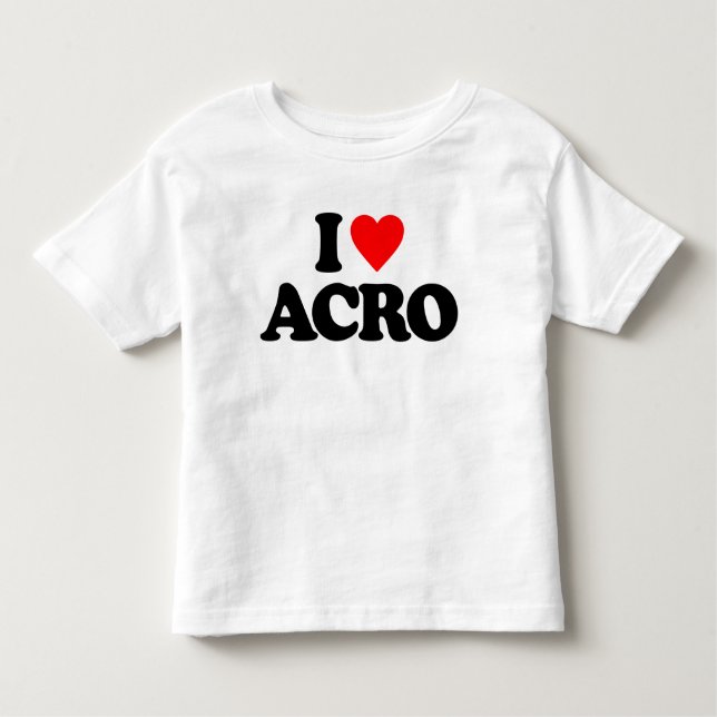 CAMISETA INFANTIL EU AMO ACRO (Frente)