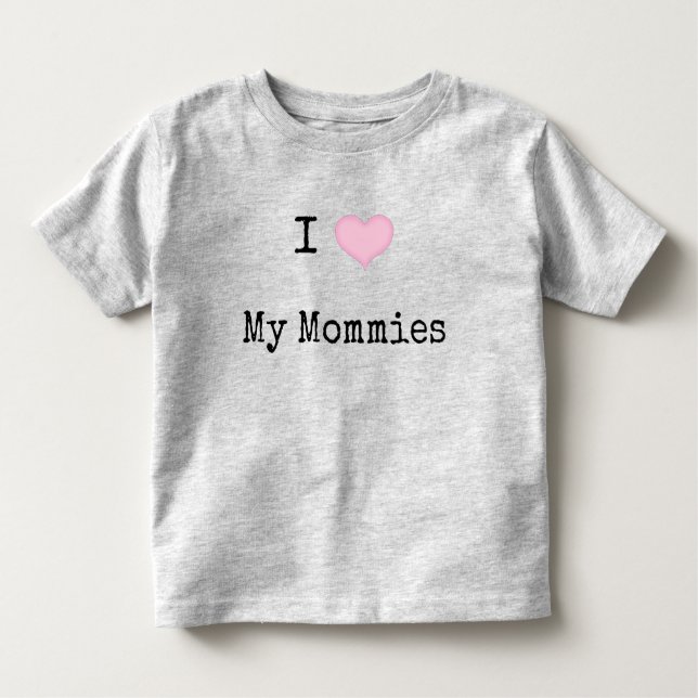 Camiseta Infantil Eu Amo As Minhas Mães (Frente)