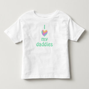 Camiseta Infantil Eu Amo As Minhas Pais, Toddler T-Shirt