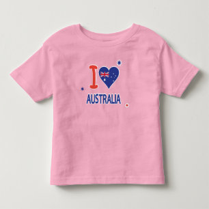 Camiseta Infantil EU AMO AUSTRÁLIA Austrália dia o 26 de janeiro