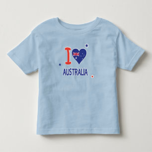 Camiseta Infantil EU AMO AUSTRÁLIA Austrália dia o 26 de janeiro