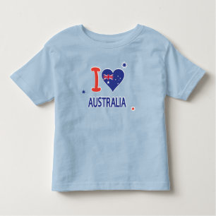Camiseta Infantil EU AMO AUSTRÁLIA Feliz Dia da Austrália 26 de jane