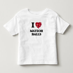 Camiseta Infantil Eu amo bolas do Matzoh