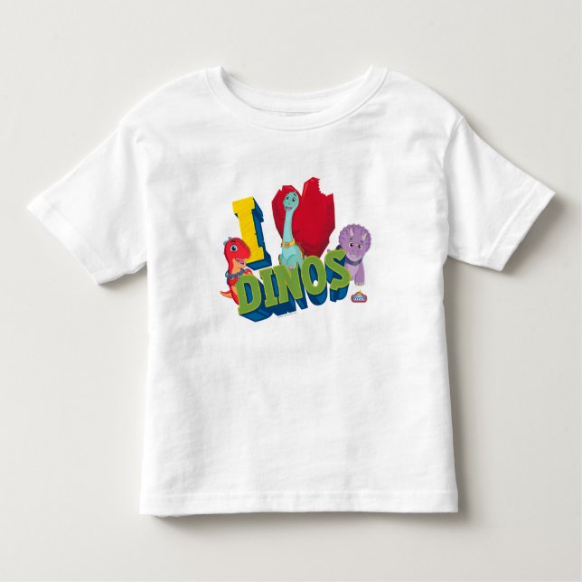 Camiseta Infantil Eu Amo Dinos | Dino Ranch (Frente)