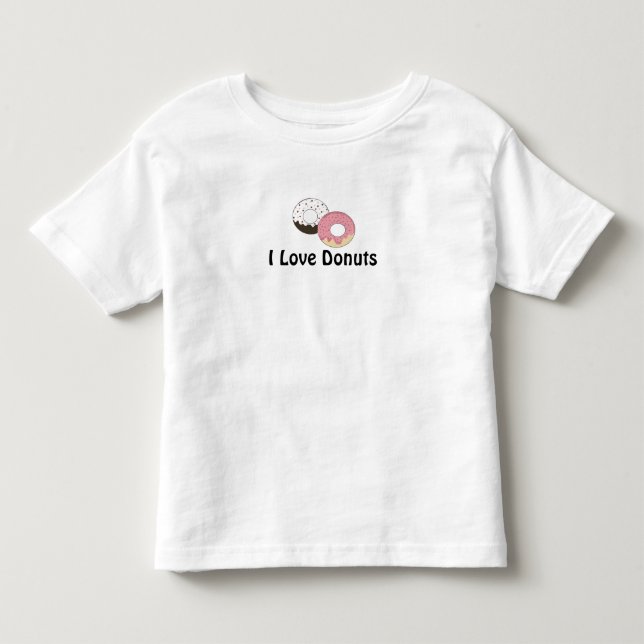 Camiseta Infantil Eu Amo Donuts (Frente)