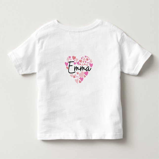 Camiseta Infantil Eu amo Emma (Verso)