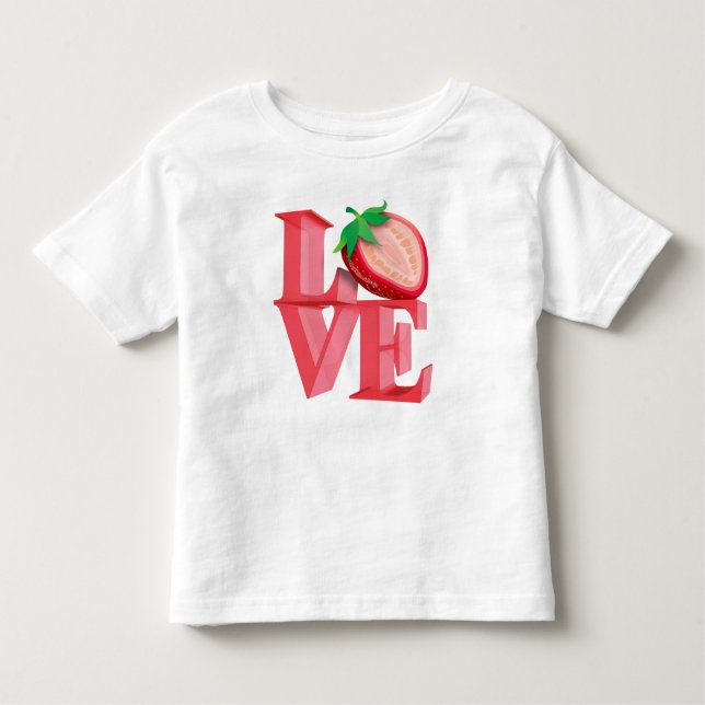 CAMISETA INFANTIL EU AMO ESTRANHO (Frente)