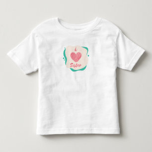 Camiseta Infantil eu amo irmã