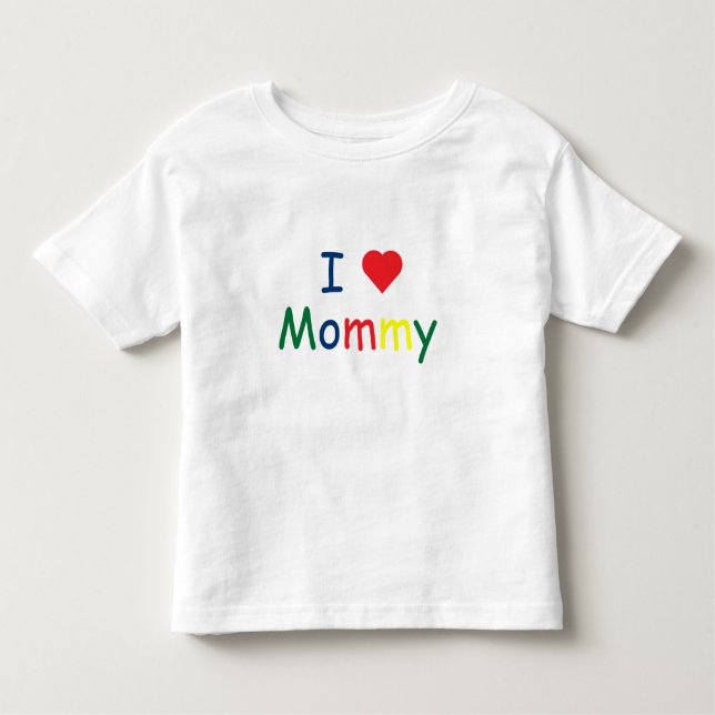 Camiseta Infantil Eu amo Mamães (Frente)