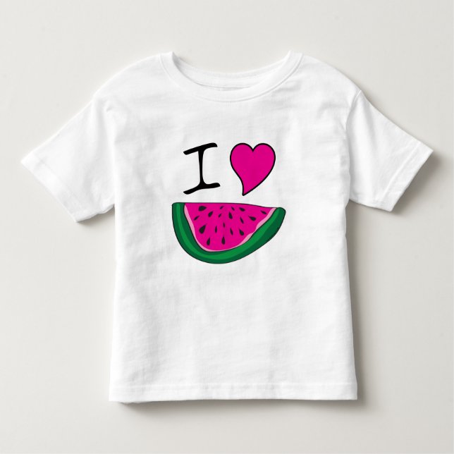 Camiseta Infantil Eu Amo Melancia (Frente)
