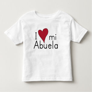 Camiseta Infantil Eu amo meu abuela