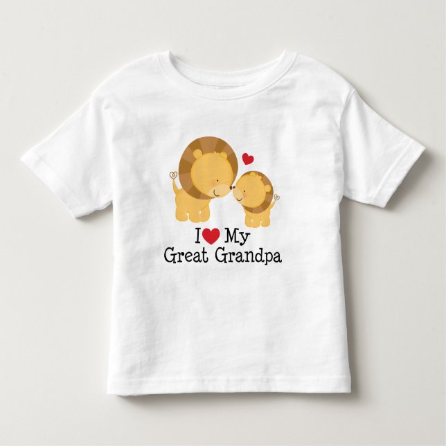 Camiseta Infantil Eu amo meu grande neto do vovô (Frente)