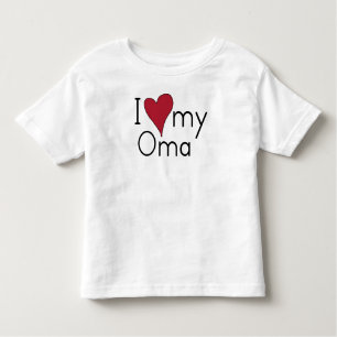 Camiseta Infantil Eu amo meu Oma