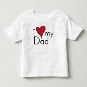 Camiseta Infantil Eu amo meu pai