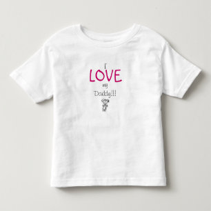 Camiseta Infantil Eu amo meu pai!