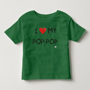 CAMISETA INFANTIL EU AMO MEU POP DO POP