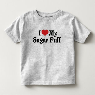Camiseta Infantil Eu Amo Meu Sugar Puff
