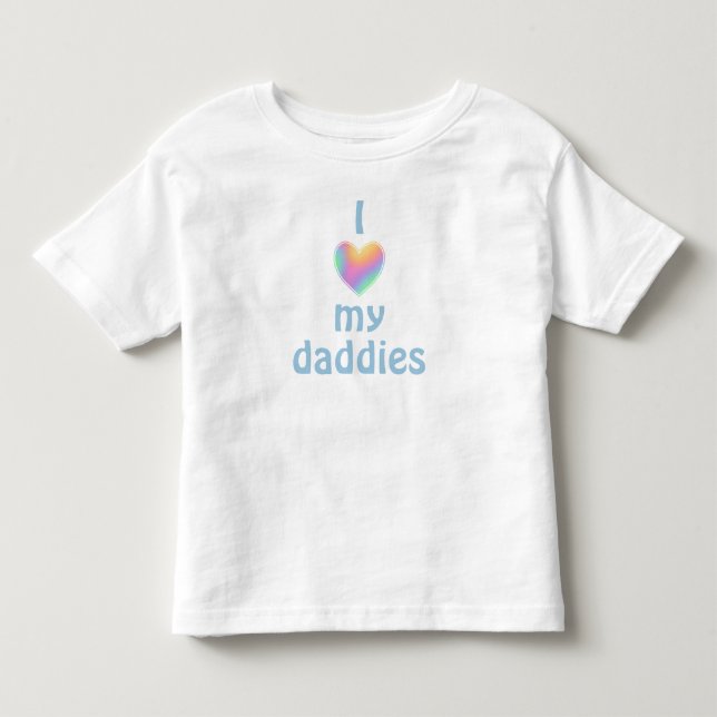 Camiseta Infantil Eu Amo Meus Papais (Frente)