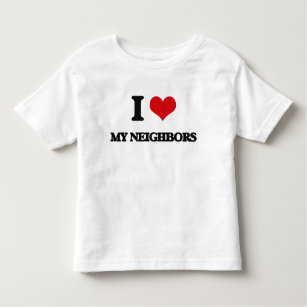 Camiseta Infantil Eu amo meus vizinhos