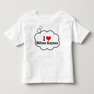 Camiseta Infantil Eu amo Milton Keynes, Reino Unido