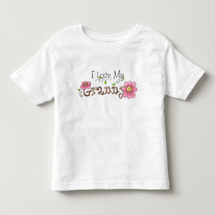 Camiseta Infantil Eu Amo Minha Avó, Todler Shirt