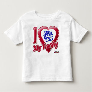 Camiseta Infantil Eu Amo Minha Família - Foto