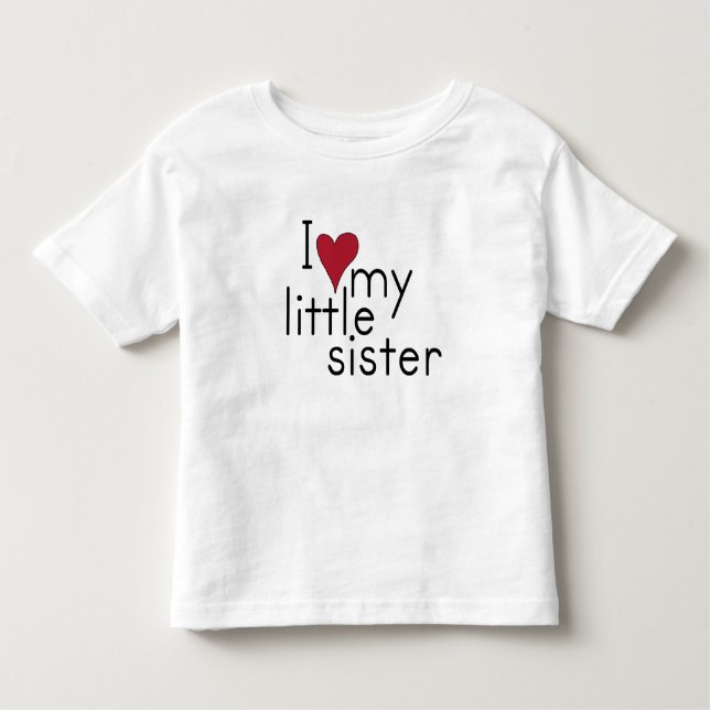 Camiseta Infantil Eu amo minha irmãzinha (Frente)