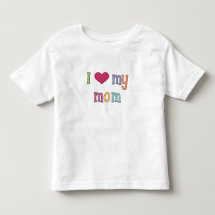Camiseta Infantil Eu Amo Minha Mãe T-Shirt