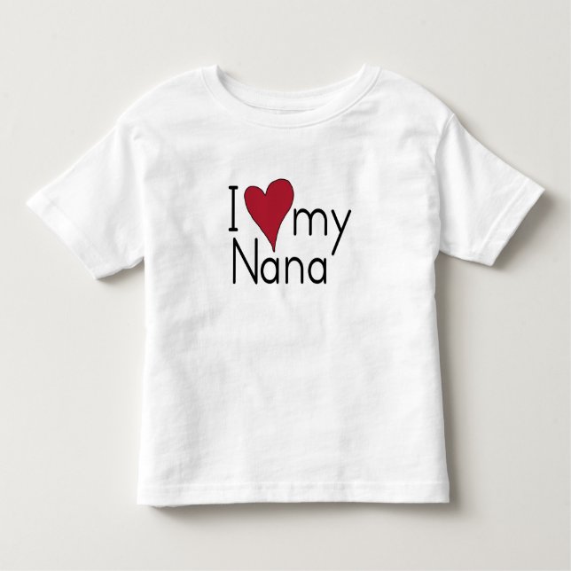 Camiseta Infantil Eu amo minha Nana (Frente)
