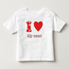 Camiseta Infantil Eu amo minha tia
