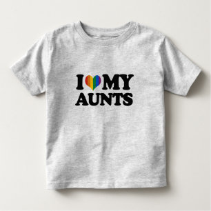 Camiseta Infantil Eu amo minhas tias