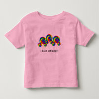 Eu amo miúdos do t-shirt dos pirulitos