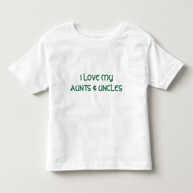 CAMISETA INFANTIL EU AMO MYAUNTS & TIOS (Frente)