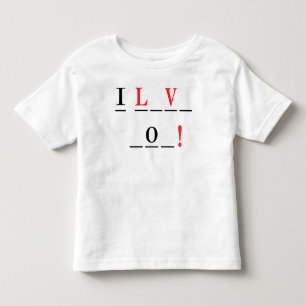 Camiseta Infantil Eu amo o estilo You-Hangman de Shirley Taylor