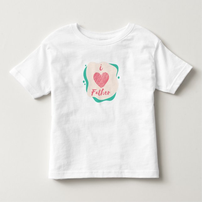 Camiseta Infantil eu amo o pai (Frente)