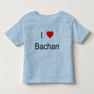 Camiseta Infantil Eu amo o t-shirt de Bachan
