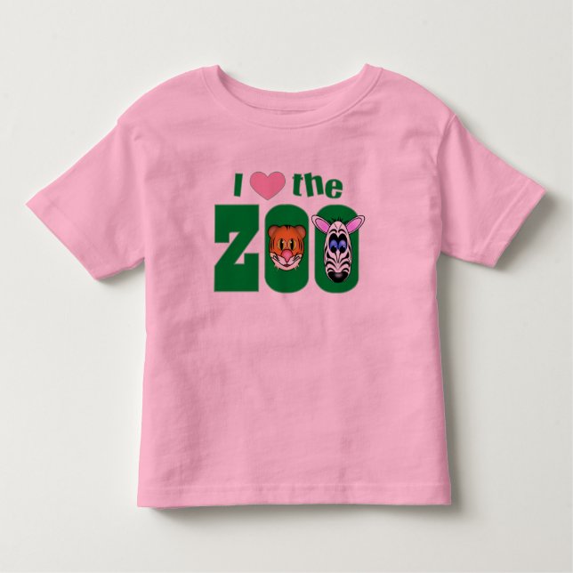 Camiseta Infantil Eu amo o ZOO (Frente)