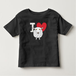 Camiseta Infantil Eu Amo Ovinos