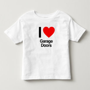 Camiseta Infantil eu amo portas da garagem