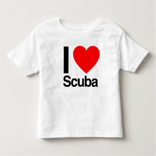 Camiseta Infantil eu amo scuba