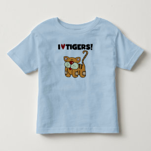Camiseta Infantil Eu amo tigres