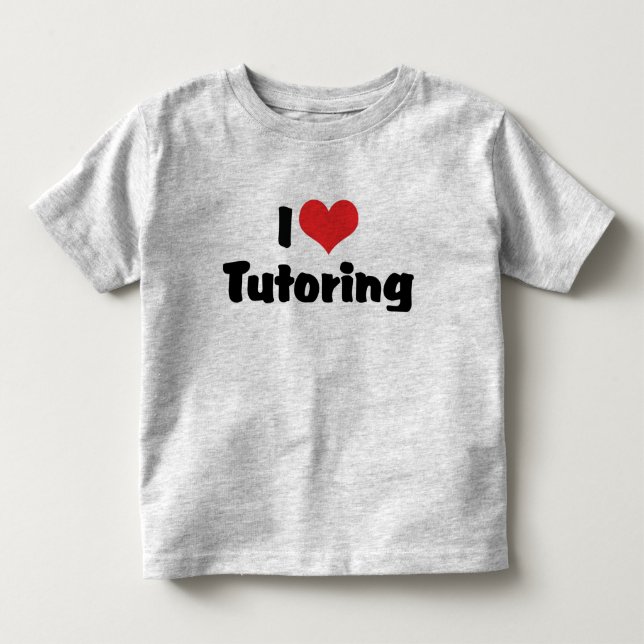 Camiseta Infantil Eu Amo Tutoria Coração (Frente)