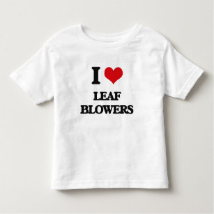 Camiseta Infantil Eu amo ventiladores de folha